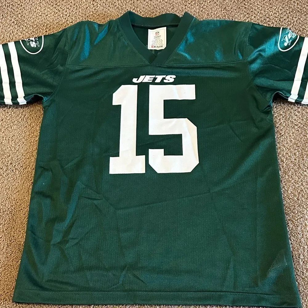 NFL Youth Green Jets Jersey Brandon Marshall #15 Size XL (16/18)